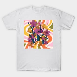 Magic mushrooms seventies retro T-Shirt